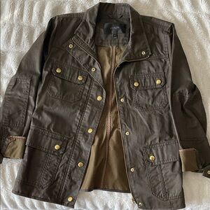 J. Crew Dark Brown Military Field Jacket